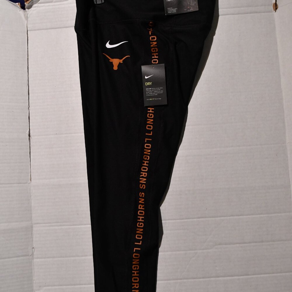 TEXAS LONGHORNS NIKE Black Leggings Tights PANTS NCAA Women's S-XL NWT 60.00 NIP - Picture 3 of 12